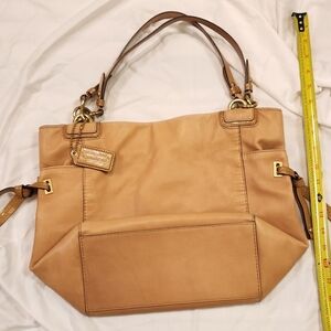 Coach Tan Leather Tote Bag